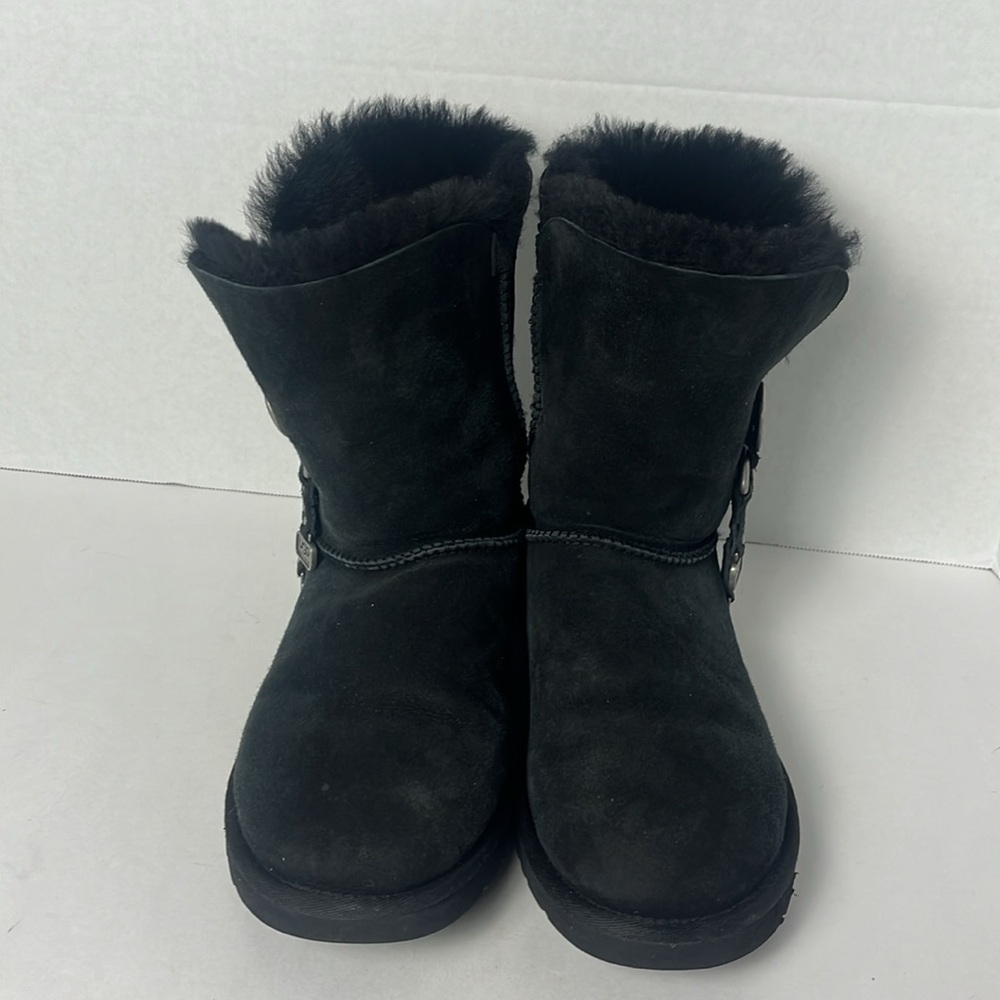 Ugg Black Azalea Charm Boots Women's Size 9 - Picture 4 of 8